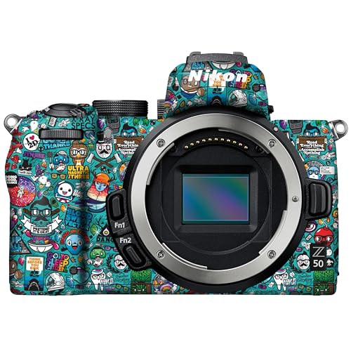 WRAPTURE. Premium DSLR Camera Scratchproof Vinyl Protective Skin for Nikon Z50 - No Residue Removal, Bubble Free, Scratch Resistant, Stretchable, HD Quality Printed - HDCS 004