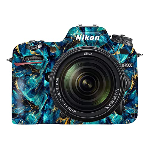 WRAPTURE. Premium DSLR Camera Scratchproof Protective Skin for Nikon D7500 - No Residue Removal, Bubble Free, Scratch Resistant, Stretchable, HD Quality Printed - HDCS-Nikon-D7500 (Design 10)