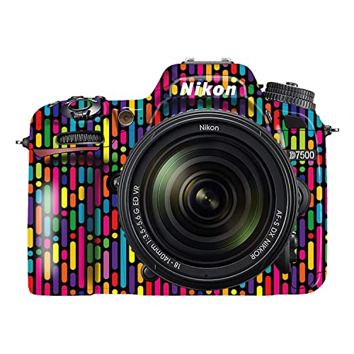 WRAPTURE. Premium DSLR Camera Scratchproof Protective Skin for Nikon D7500 - No Residue Removal, Bubble Free, Scratch Resistant, Stretchable, HD Quality Printed - HDCS-Nikon-D7500 (Design 16)