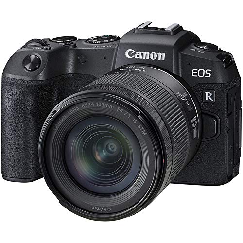 Canon EOS RP 26.2 MP Full-Frame Mirrorless Interchangeable Lens Camera + RF24-105mm Lens F4-7.1 is STM Lens Kit |64 GB, Black (3380C132)