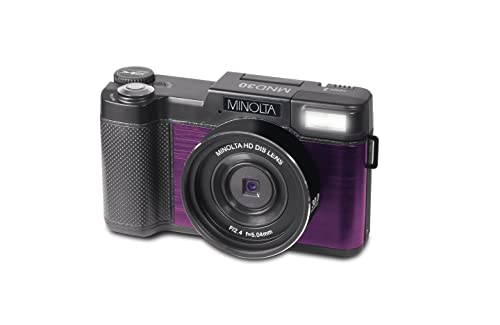 Minolta MND30 30 MP / 2.7K Ultra HD Digital Camera (Purple)