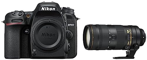 Nikon D7500 DX-Format Digital SLR Body (Black) & Nikon AF-S Nikkor 70-200mm F/2.8E FL ED VR Camera Lens